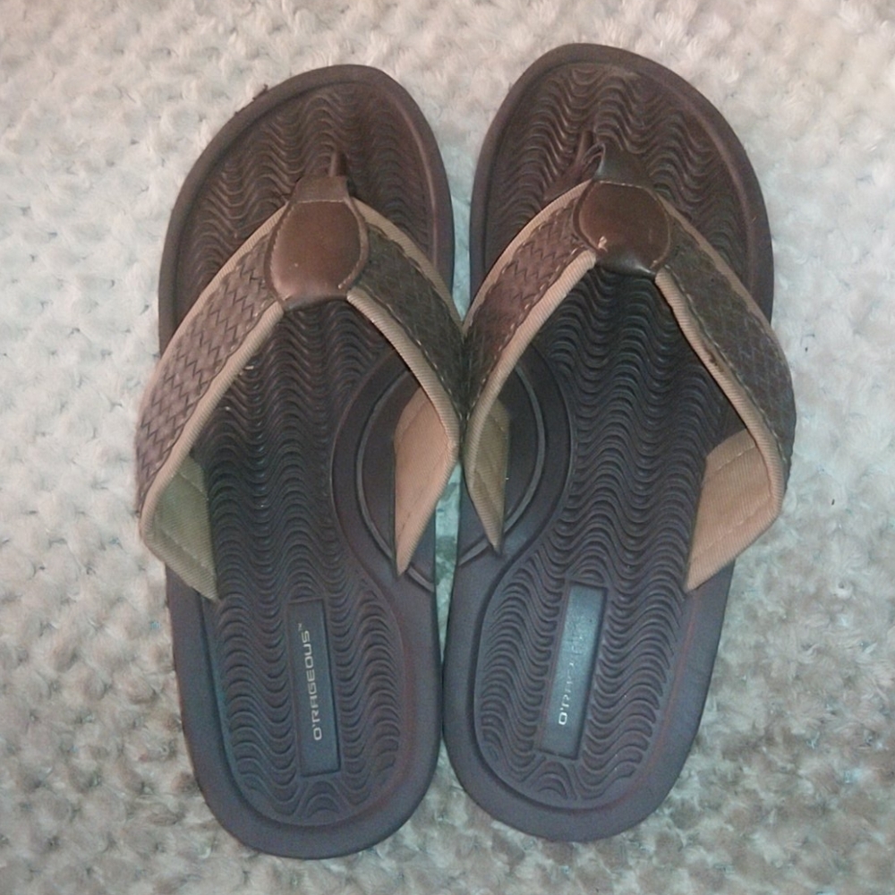 O'rageous flip flops
